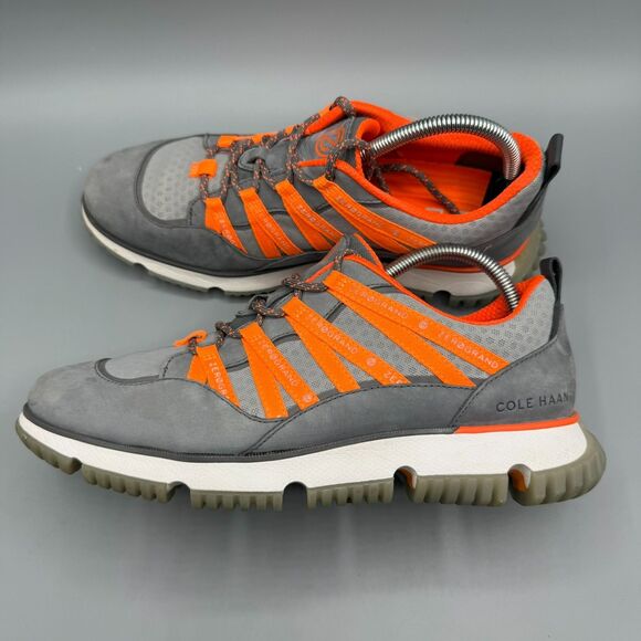 Cole Haan 4.Zerogrand Seventy-Five Sneakers Gray Orange Mens Size 8.5 M - Picture 6 of 12